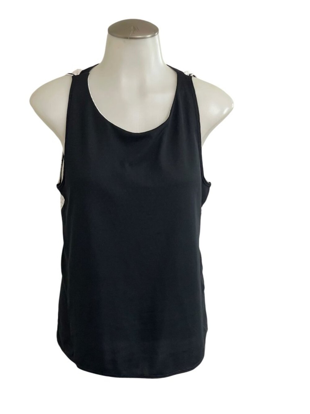 Nike Black & White Racerback Tank Top Womens Small